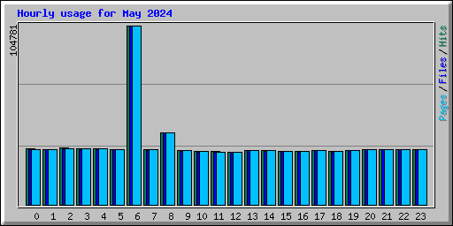 Hourly usage for May 2024