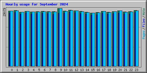 Hourly usage for September 2024